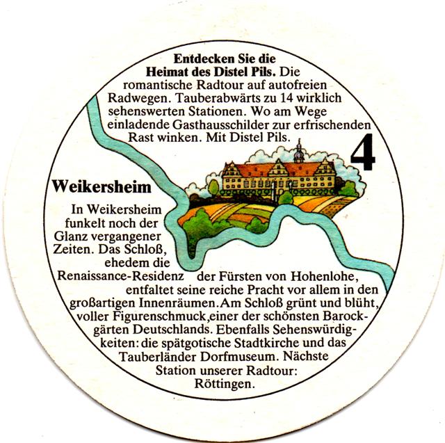 tauberbischofsheim tbb-bw distel entdecken II 4b (rund215-4 weikersheim)
